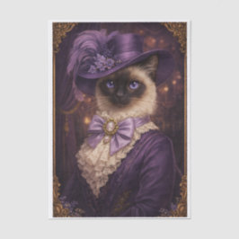 Papel De Seda Gatinha Chique Roxa