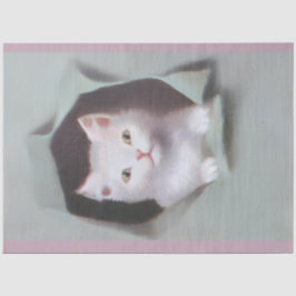 Papel De Seda Gatinhos antigos quebrando embrulho de presente fo