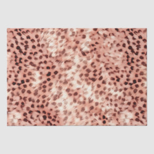 Papel De Seda Gato Bonito, Rosa Dourado, Leopardo