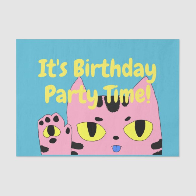 Papel De Seda Gato de bolso de alienígena (Frente )