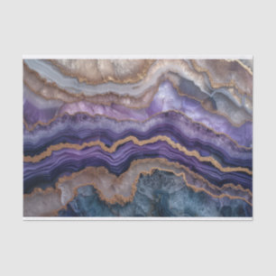 Papel De Seda Gato de cristal bonito em roxo e ouro