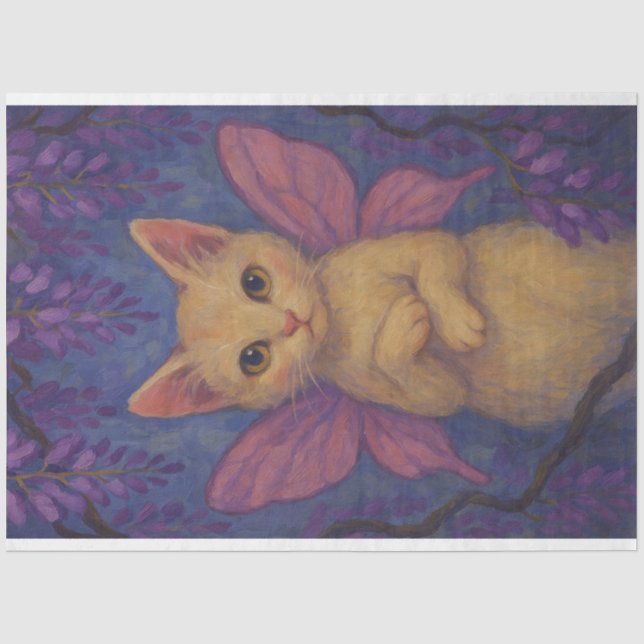 Papel De Seda Gato de fada (Frente )