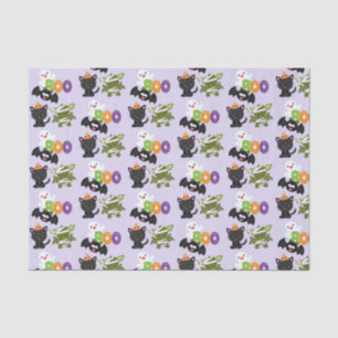 Papel De Seda Gato de Halloween, Bat, Mamã e Fantasma