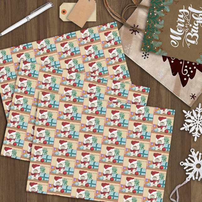 Papel De Seda Gato de Natal Persa (Criador carregado)