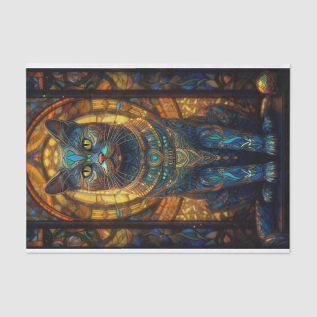 Papel De Seda Gato de vidro (Frente )