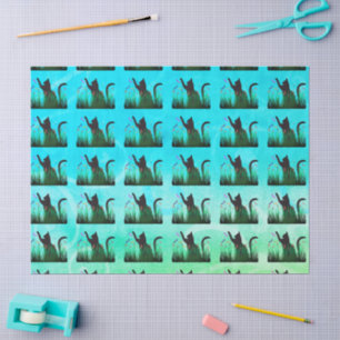 Papel De Seda Gato & Dragões