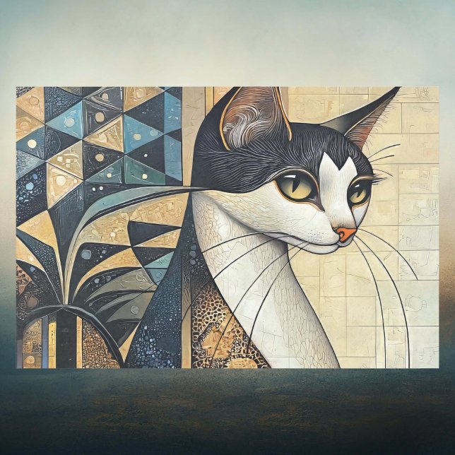 Papel De Seda Gato Elegante (Criador carregado)