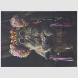 Papel De Seda Gato em Salão com Desvinculação de Personalidade