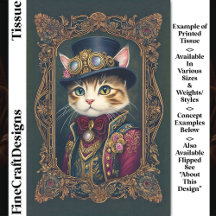Gato Fofo Steampunk, Cartola, Moldura DG4L Decoupa