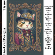 Gato Fofo Steampunk, Cartola, Moldura DG4R Decoupa