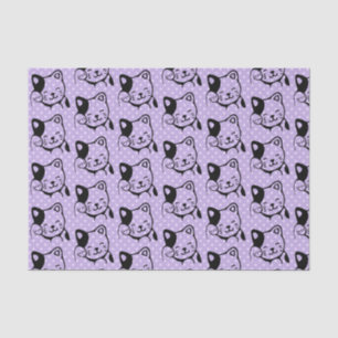 Papel De Seda Gato Gatinho Branco e Preto, Alô