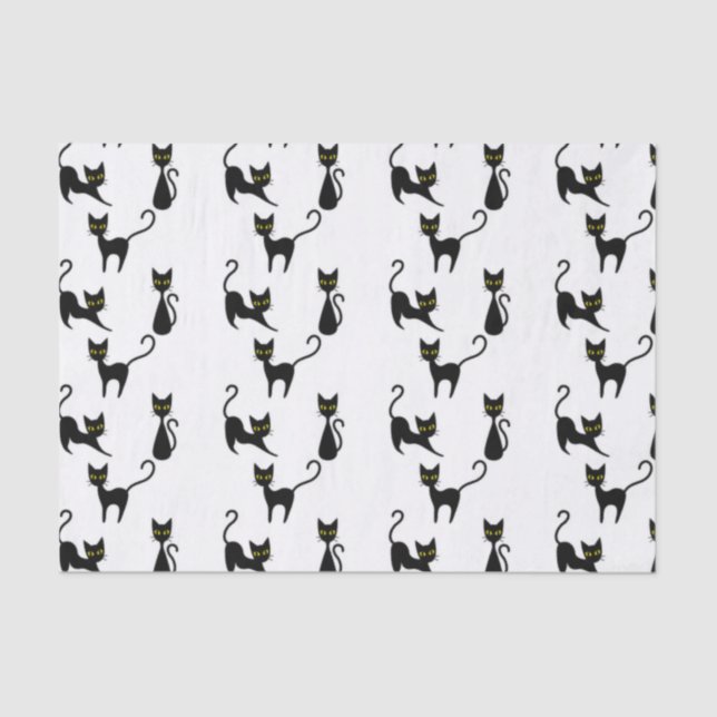 Papel De Seda Gato Negro (Frente )