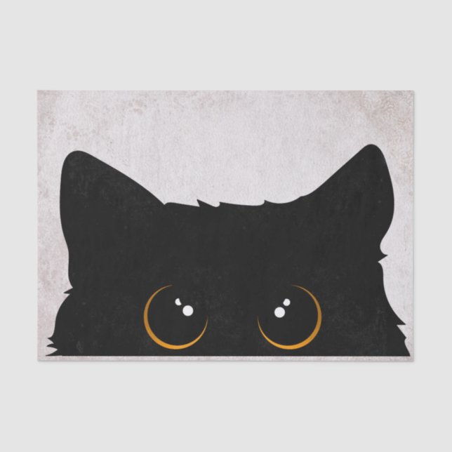 Papel De Seda Gato Negro (Frente )
