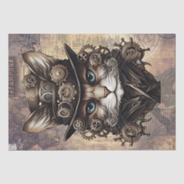 Papel De Seda Gato Steampunk