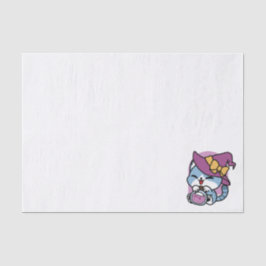 Papel De Seda Gato Tabby de Halloween – Arte de Chapéu de Bruxa