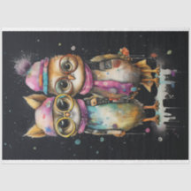 Gatos com placas de cor: Pintinhos de Pixie Artíst