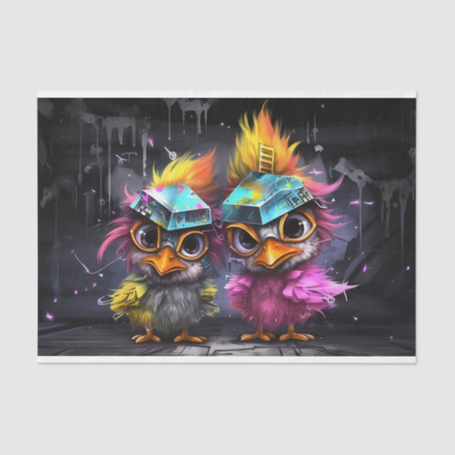 Papel De Seda Gatos como irmãs troianas (Frente )