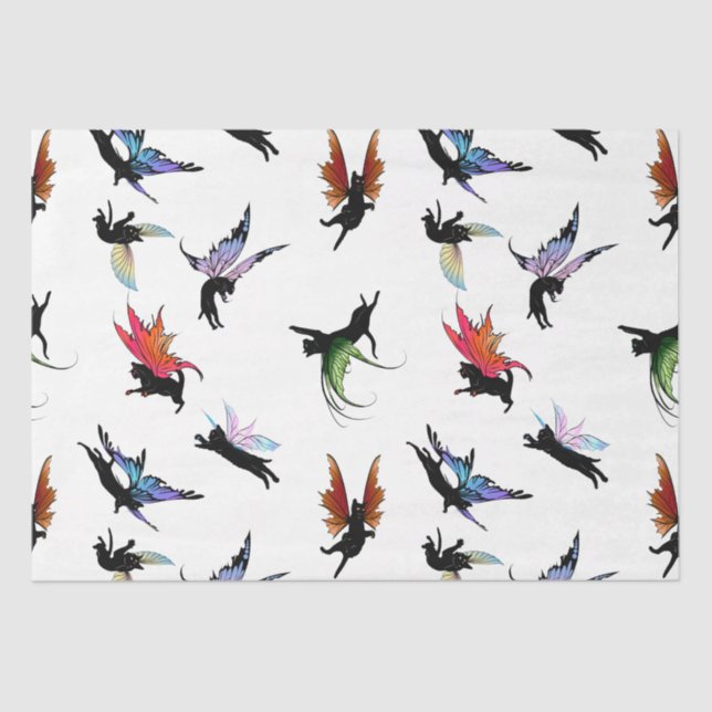 Papel De Seda Gatos Cósmicos (Frente )