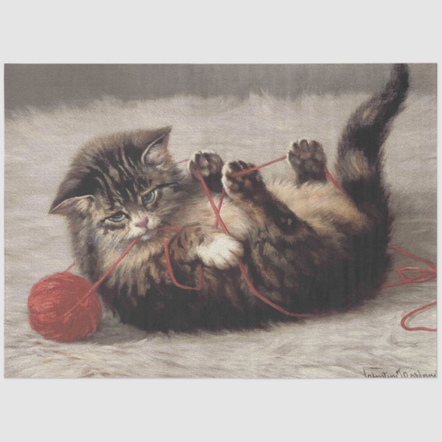 Papel De Seda Gato's Cradle, Uma Bola de Giro (Frente )