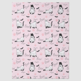 Papel De Seda Gatos Fantasmas Fofos Halloween