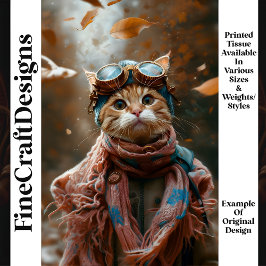 Papel De Seda Gatos Lindos e Caprichosos Óculos Steampunk S5 Dec