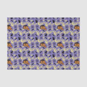Papel De Seda Gatos, Morcegos e Estrelas de Halloween