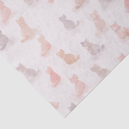 Papel de Seda Gatos Pastel