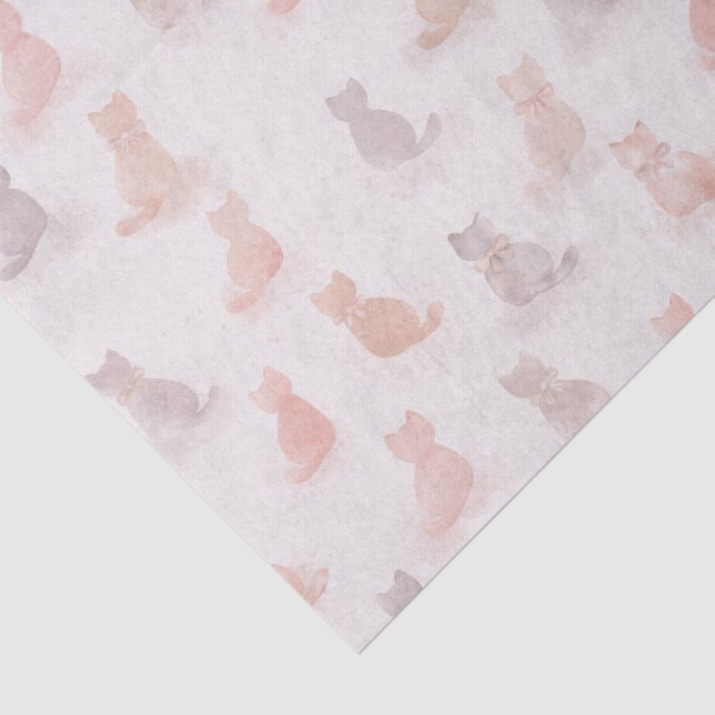 Papel de Seda Gatos Pastel (Detalhes)