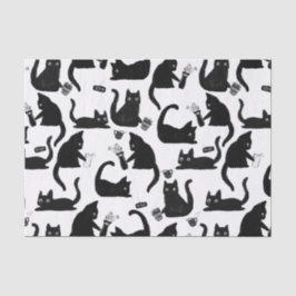 Papel De Seda Gatos Ruins A Trancar Coisas