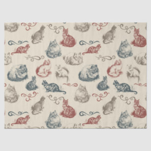 Papel De Seda Gatos Vintage