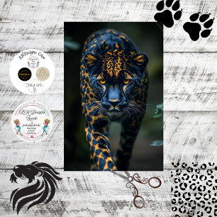 Papel De Seda Gaze de Piercing das Manchas Escuras do Leopardo e