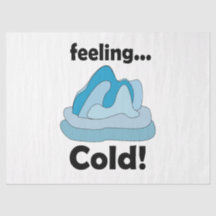 Gelo de Geleira Sentindo Frio Divertido