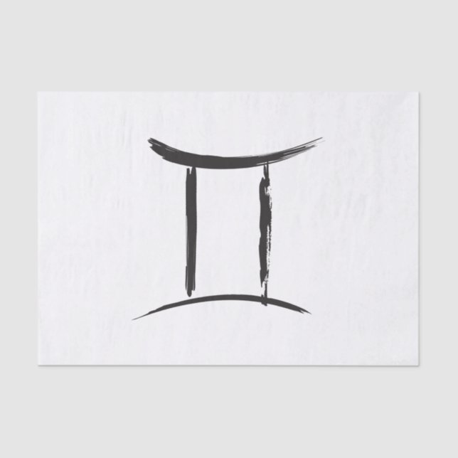 Papel De Seda Gêmeos Gêmeos Dualidade Zodíaco Maio Junho Astrolo (Frente )