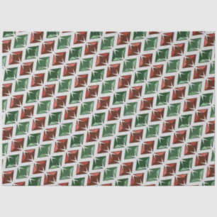 Papel De Seda Gems Red Green Diamantes