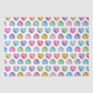 Papel De Seda Gemstone Colorful Divertimento Girly Gemstone Coca