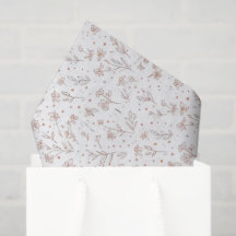 Gender Reveal Tissue Paper - Boho Floral
