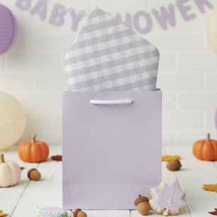 Papel De Seda Gênero Pastel Roxo e Cinza Gingham