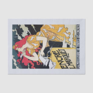 Papel De Seda Genuine (não AI) Art Nouveau Advertisement Poster