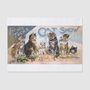Papel De Seda Genuine Vintage (não AI) Ad. Catálogo de Gatos par