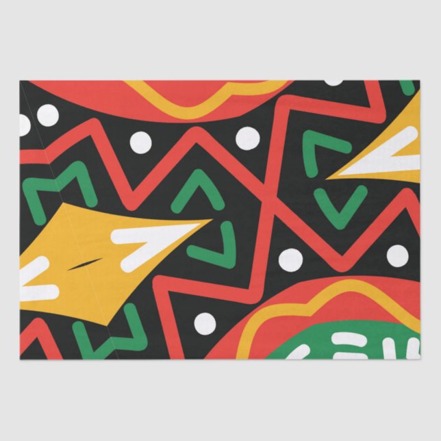 Papel De Seda Geografia do Mês do Histórico Negro (Frente )