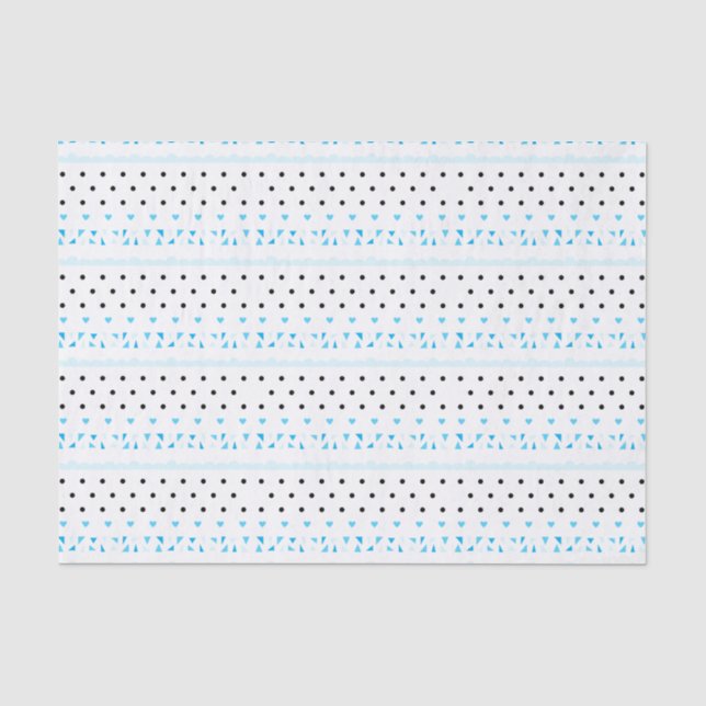 Papel De Seda Geometria azul (Frente )