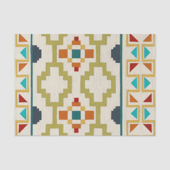 Papel De Seda Geometria do Sudoeste I (Frente )