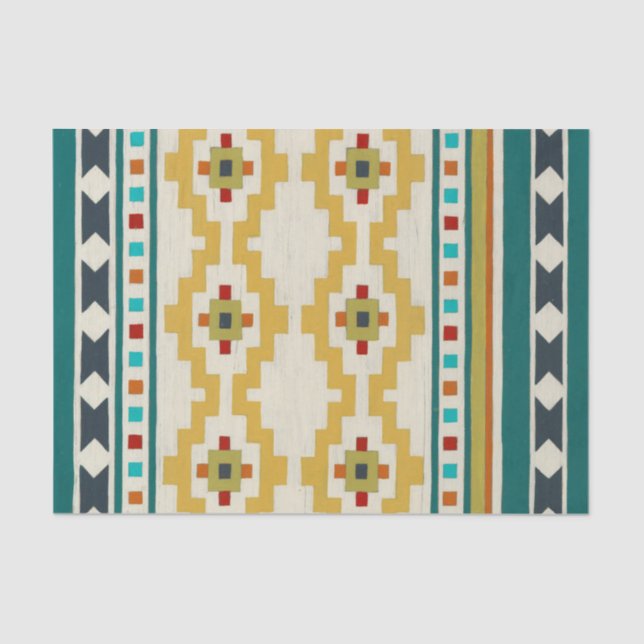 Papel De Seda Geometria do Sudoeste III (Frente )