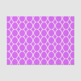 Papel De Seda Geometric Ogee Lattice Hot Pink