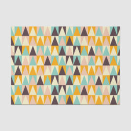 Papel De Seda Geometric pattern of multi-colored triangles