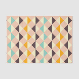 Papel De Seda Geometric pattern overlapping diamonds & triangle