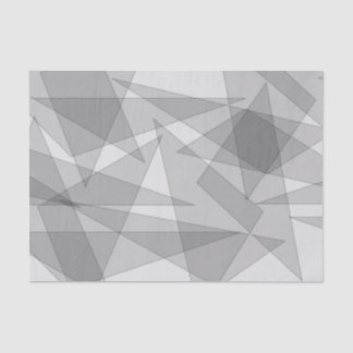 Papel De Seda Geométrico cinza