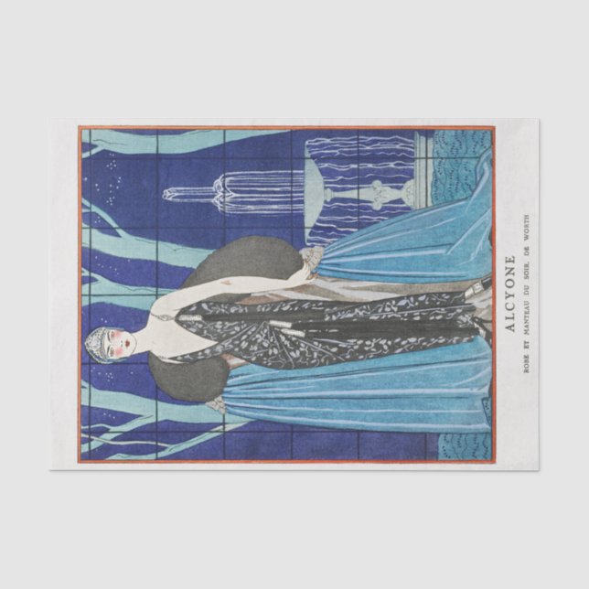 Papel De Seda George Barbier, Art Deco Tissue Paper (Frente )