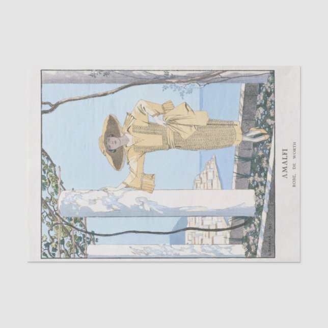 Papel De Seda George Barbier, Art Deco Tissue Paper (Frente )