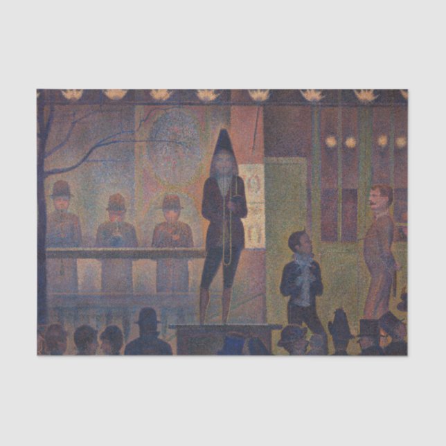 Papel De Seda Georges Seurat - Apresentação do Circo (Frente )